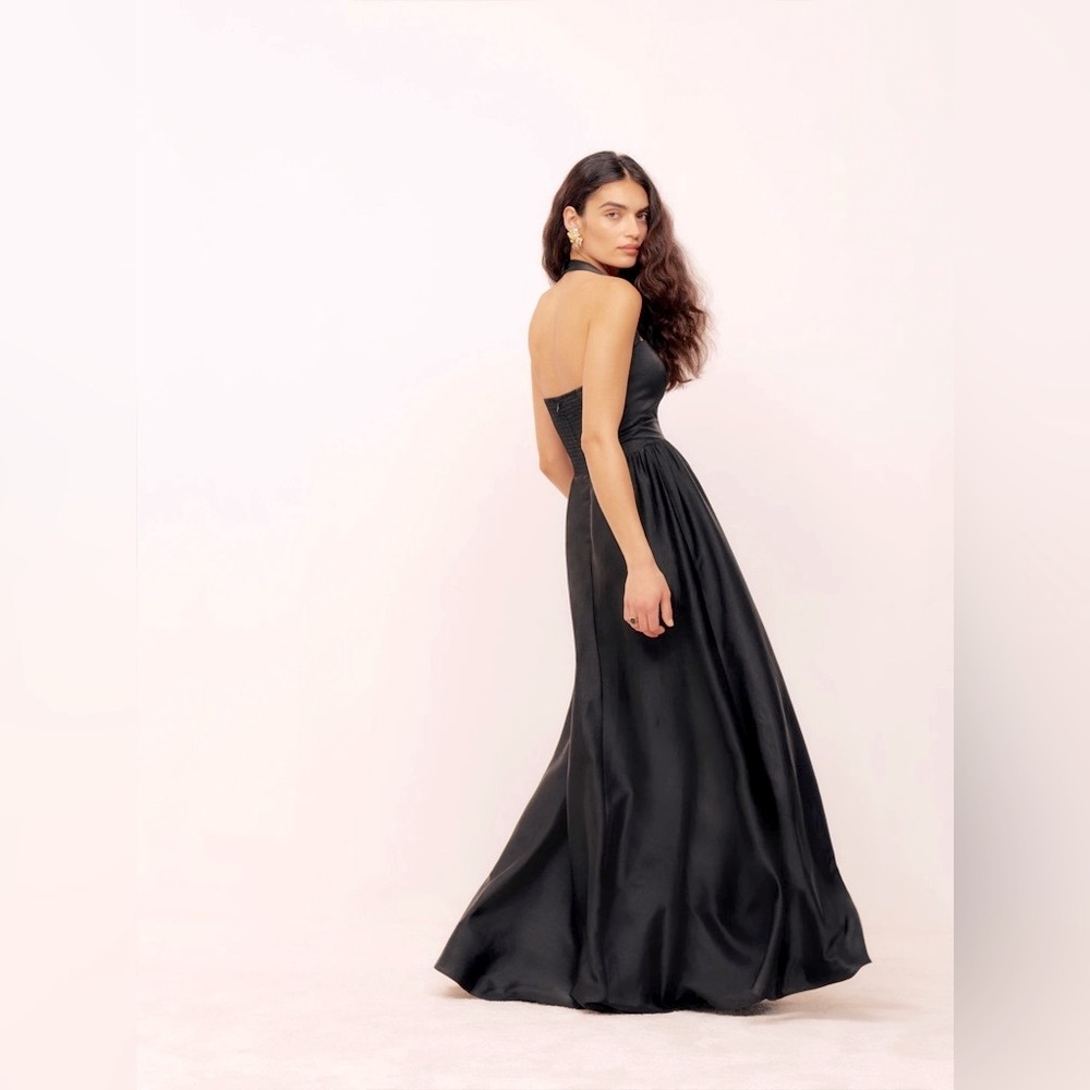 Reformation Edessa black formal gown dress NWT size 0